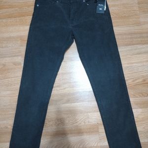 Men's RVCA "Daggers Pigment Cord" in Black, size 33